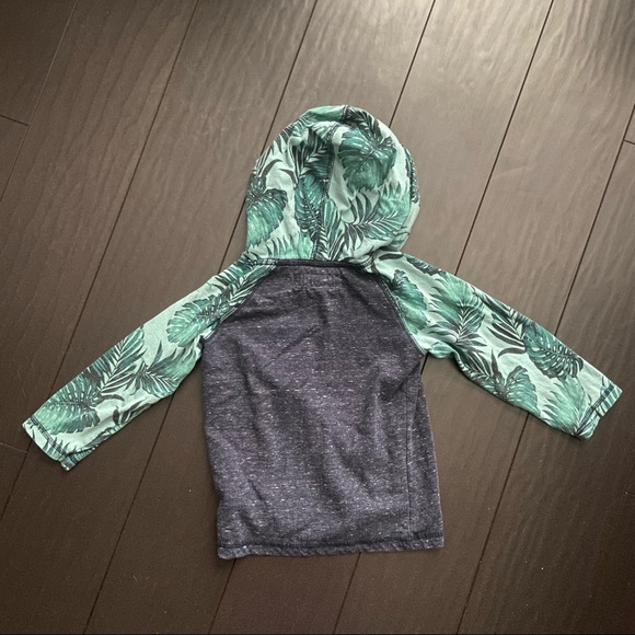 L.O.G.G. Label of graded goods palm tree print light hooded sweatshirt 18-24M - Picture 3 of 3